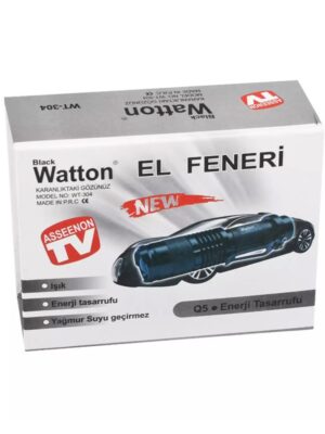 Mini Güçlü Şarjlı Pilli El Feneri Watton Wt-304