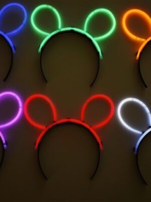 Glow Taç Fosforlu Taç Karışık Renk 12 Adet (Lisinya)