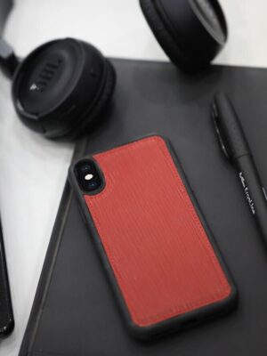 Lisinya359  Kırmızı Deri iPhone X / XS Kılıfı