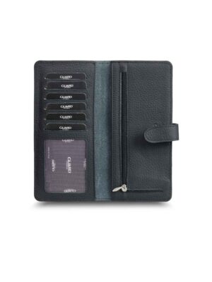 Lisinya359  Mat Siyah Kart ve Para Slotlu Deri Telefon Cüzdanı