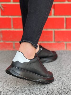 Lisinya946  Bağcıklı  Kömür Beyaz Günlük Erkek  Ayakkabı