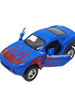 Mustang Çek Bırak Spor Araba - Işıklı Sesli Model - FY6148-12D-Mavi (Lisinya)