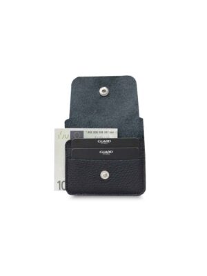 Lisinya359  Siyah Kağıt Para Bölmeli Mini Deri Kartlık