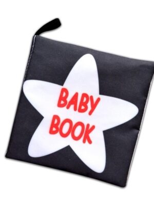 Lisinya247  İngilizce Siyah Beyaz Bebek Kumaş Sessiz Kitap